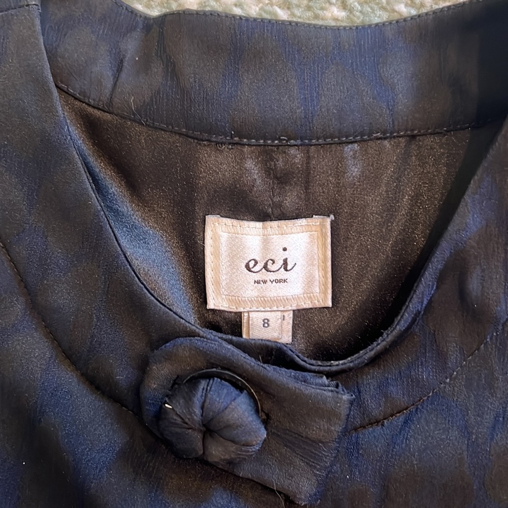 Navy Swing Coat - Picture 2 of 8